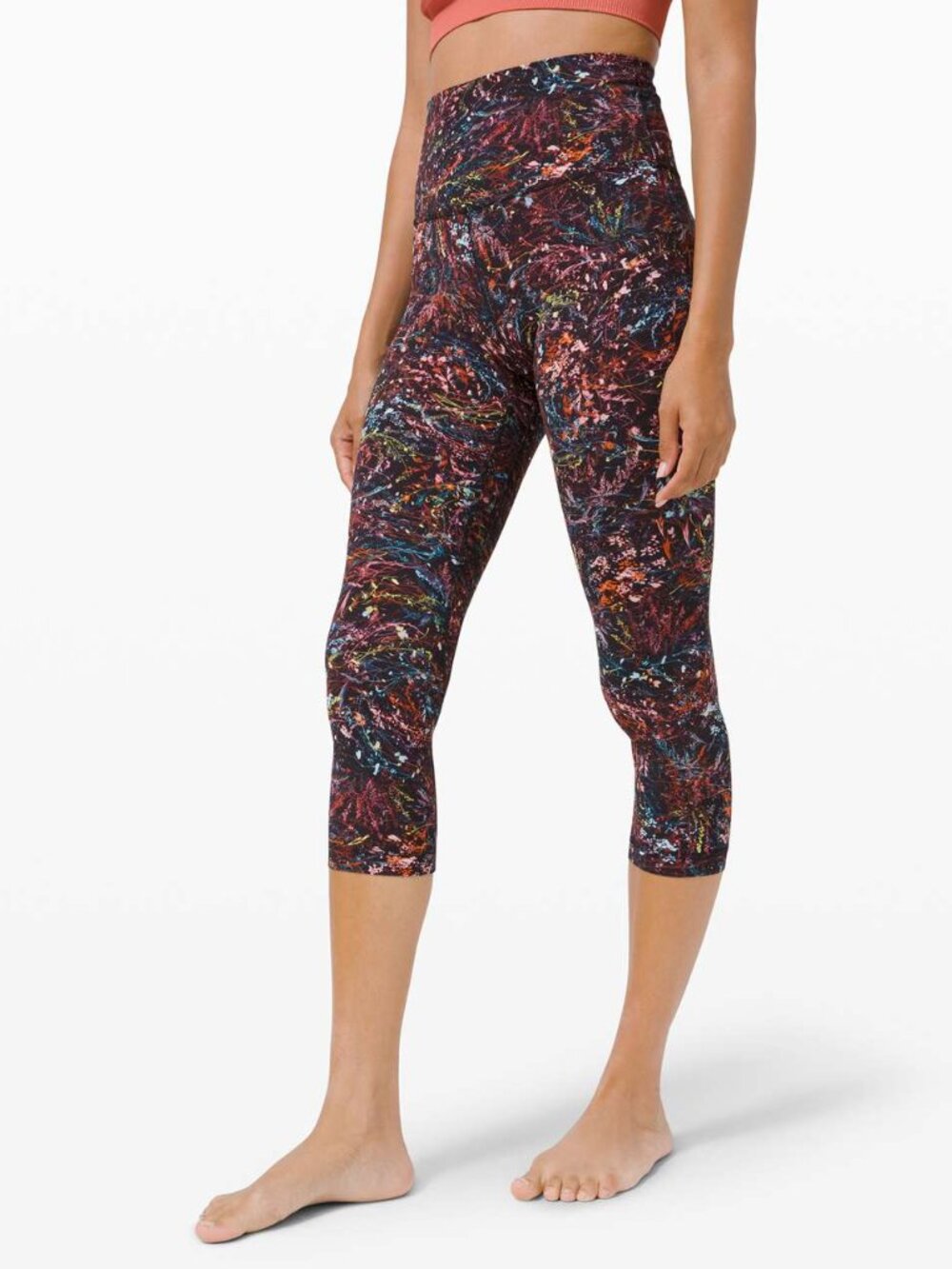 Lululemon Align Crop *21" Foliage Overlay Multi SIZE 6 NWOT